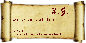 Weiszman Zelmira névjegykártya